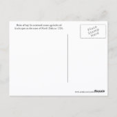 ノースダコタ州のヘイ・バレスの田園旅行 ポストカード (裏面)