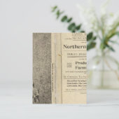 ノースダコタ州の土地補助金 ポストカード (スタンド正面)