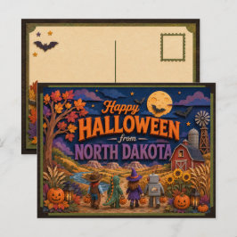 ノースダコタ州の子供たちからのハッピーハロウィン ポストカード