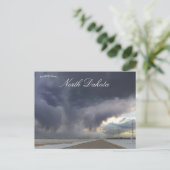 ノースダコタ州の嵐 ポストカード (スタンド正面)