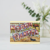 ノースダコタ州の挨拶状ポストカード ポストカード (スタンド正面)