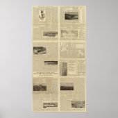 ノースダコタ州の文字のページ ポスター (正面)