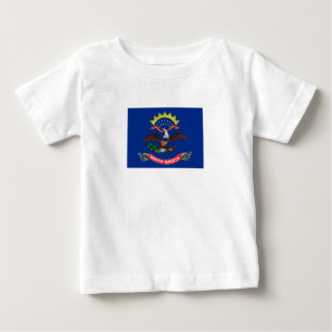 ノースダコタ州の旗 ベビーTシャツ