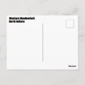 ノースダコタ州の西メドウラルク ポストカード (裏面)
