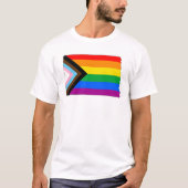 ノースダコタ州の誇り LGBTQ プログレスプライド Tシャツ (正面)