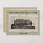 ノースダコタ州キャピタル建物1908 ポストカード (正面/裏面)