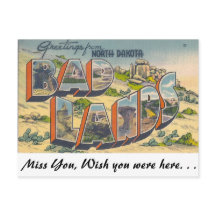 ノースダコタ州バッド・ランズからの挨拶