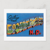 ノースダコタ州ビスマルクからのご挨拶! ポストカード (正面)
