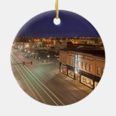 ノースダコタ州ビスマルク通りのドーンオンメイン州 セラミックオーナメント (裏面)