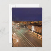 ノースダコタ州ビスマルク通りのドーンオンメイン州 ポストカード (正面/裏面)