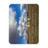 ノースダコタ州フォートユニオン交易所NHSのティピス マグネット (縦)