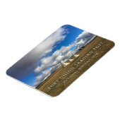 ノースダコタ州フォートユニオン交易所NHSのティピス マグネット (左側)