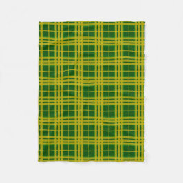 ノースダコタ州ユニバーシティビソンタータンチェック フリースブランケット