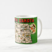 ノースダコタ州地図マグ コーヒーマグカップ (正面右)