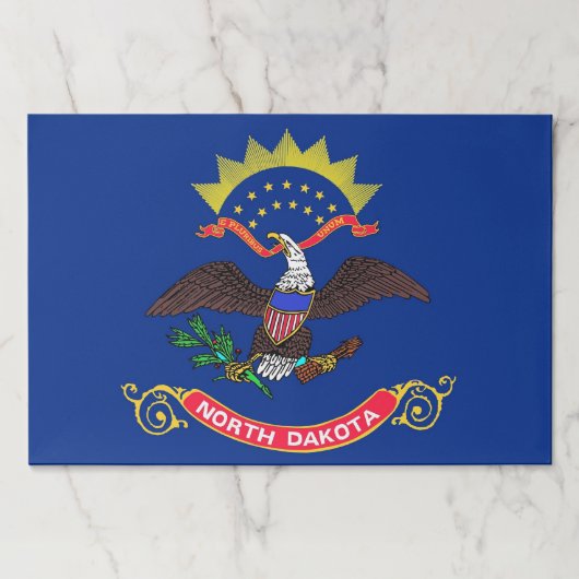 ノースダコタ州旗を持つティアウェイ紙パッド ペーパーパッド (正面)