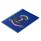 ノースダコタ州旗を持つノート州 ノートブック (左側)