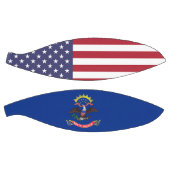 ノースダコタ州旗を持つフルサイズバスケットボール バスケットボール (パネル)