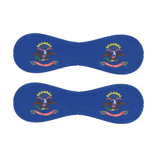 ノースダコタ州旗を持つ愛国野球 野球ボール (パネル)