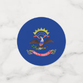 ノースダコタ州旗を持つ表紙吹雪 コンフェッティ (スモール正面)