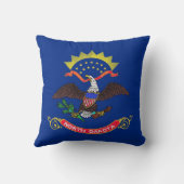 ノースダコタ州旗アメリカのモジョ・ピロー クッション (裏面)