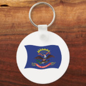 ノースダコタ州旗キーチェーン キーホルダー (正面)