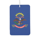 ノースダコタ州旗デザイン カーエアーフレッシュナー (正面)