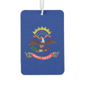 ノースダコタ州旗デザイン カーエアーフレッシュナー (裏面)