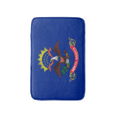 ノースダコタ州旗デザイン バスマット (正面縦)