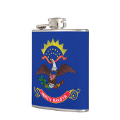 ノースダコタ州旗デザイン フラスク (左)