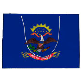 ノースダコタ州旗デザイン ラージペーパーバッグ (裏面)