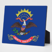 ノースダコタ州旗プラーク フォトプラーク (側面)