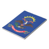 ノースダコタ州旗州 ノートパッド (回転)