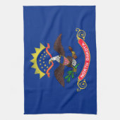 ノースダコタ州旗 キッチンタオル (縦)