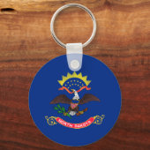 ノースダコタ州旗 キーホルダー (裏面)