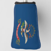 ノースダコタ州旗 ゴルフヘッドカバー (回転90)