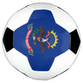 ノースダコタ州旗 サッカーボール (回転)