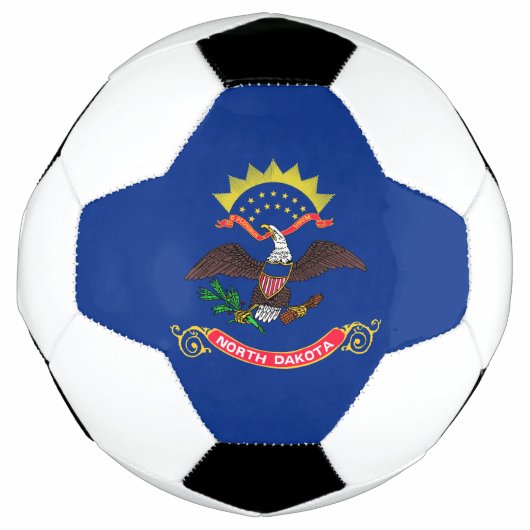 ノースダコタ州旗 サッカーボール (正面)