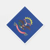 ノースダコタ州旗 スタンダードランチョンナプキン (角)