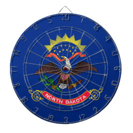 ノースダコタ州旗(ノースダコタン) ダーツボード