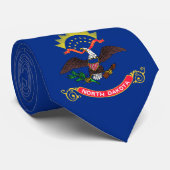 ノースダコタ州旗(ノースダコタン) ネクタイ (ロール)