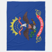 ノースダコタ州旗（ノースダコタン） フリースブランケット (正面)