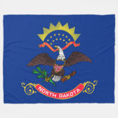 ノースダコタ州旗（ノースダコタン） フリースブランケット (正面(横))