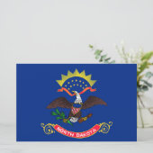 ノースダコタ州旗(ノースダコタン) 便箋 (スタンド正面)