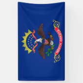 ノースダコタ州旗（ノースダコタン） 横断幕 (縦)