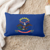 ノースダコタ州旗（ノースダコタン）(米国州) ランバークッション (ブランケット)