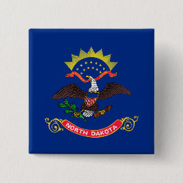 ノースダコタ州旗(ノースダコタン) 缶バッジ