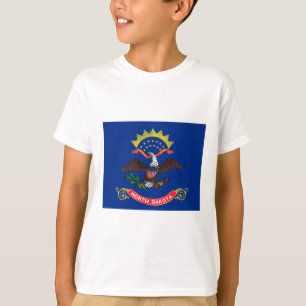 ノースダコタ州旗(ノースダコタン) Tシャツ