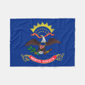 ノースダコタ州旗 フリースブランケット (正面(横))