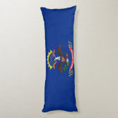 ノースダコタ州旗 ボディピロー (裏面 (縦))