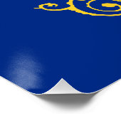 ノースダコタ州旗 ポスター (コーナー)